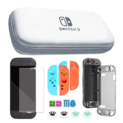 Kit de Protection Complet Nintendo Switch OLED - Étui, Coques, Verre Trempé