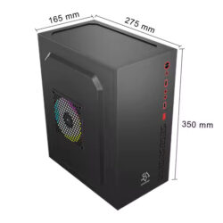 Boîtier PC Gamer ARESGAME - Noir - Design élégant et éclairage RGB