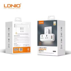 Multiprise murale LDNIO SC2311 avec 2 prises et 3 ports USB (PD & QC3.0)