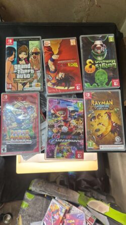 Lot de 6 jeux Nintendo Switch (Grand Theft Auto, Dragon Ball, etc.)