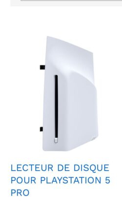 Lecteur de disque externe pour Playstation 5 Pro - Blanc