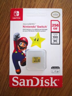 Carte mémoire SanDisk microSDXC 256 Go pour Nintendo Switch et Switch Lite
